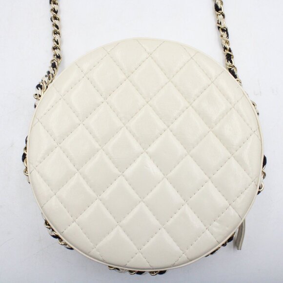 Pre-Owned *RARE, VINTAGE* Chanel La Pausa Lifesaver Crossbody Bag in Black/White - Picture 3 of 15